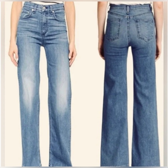Rag & Bone Justine Wide Leg Jeans - Picture 1 of 4